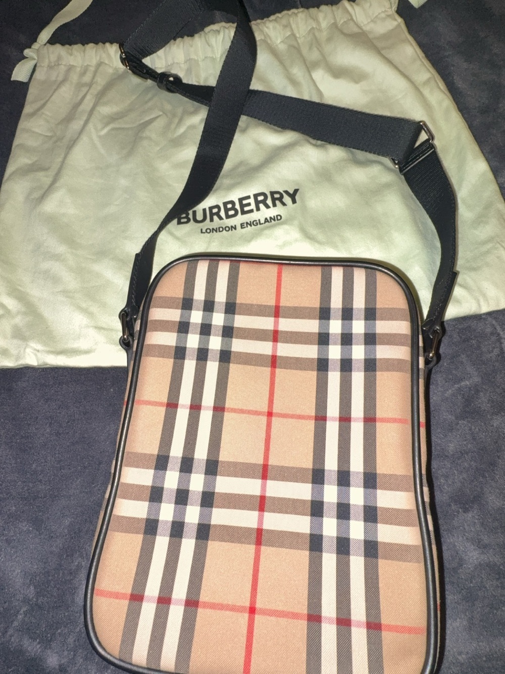 Burberry Beige Vintage Check Crossbody Bag - Picture 10 of 12